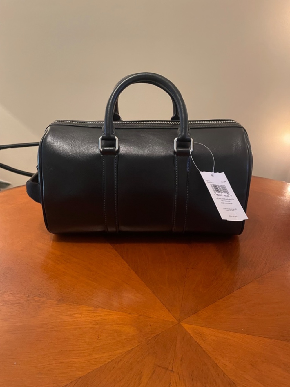 COACH Black Shiny Smooth Calf Leather Satchel With Charms - NWT - Picture 9 of 16